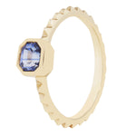 Load image into Gallery viewer, Striped Sapphire Pyramid Solitaire
