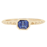 Load image into Gallery viewer, Striped Sapphire Pyramid Solitaire
