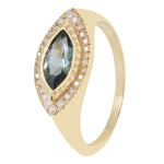 Load image into Gallery viewer, Sapphire Deco Eye Signet
