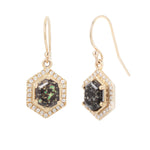Load image into Gallery viewer, Deco Leopard Opal Earrings
