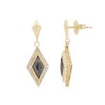 Load image into Gallery viewer, Radio City Diamond Earrings
