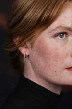 Load image into Gallery viewer, French Set Pearl Hoops
