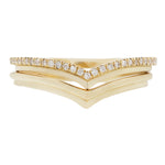 Load image into Gallery viewer, Diamond Stepped Nesting Band
