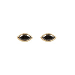 Load image into Gallery viewer, Black Diamond Marquise Studs
