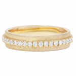 Load image into Gallery viewer, Wide Three Step Eternity Band
