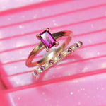 Load image into Gallery viewer, Grape Garnet Solitaire
