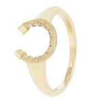 Load image into Gallery viewer, White Diamond Little Luck Ring
