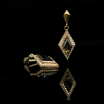Load image into Gallery viewer, Radio City Diamond Earrings
