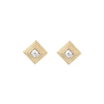 Load image into Gallery viewer, Ziggurat Diamond Studs
