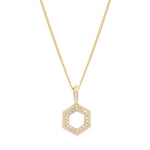 Load image into Gallery viewer, Hexagon Pane Necklace
