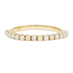 Load image into Gallery viewer, French Set Pearl Half Eternity
