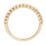 Load image into Gallery viewer, French Set Pearl Half Eternity
