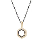 Load image into Gallery viewer, Hexagon Pane Necklace
