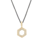 Load image into Gallery viewer, Hexagon Pane Necklace
