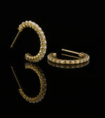 Load image into Gallery viewer, French Set Pearl Hoops
